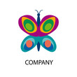 Logo modern butterfly # Vector Logo modern butterfly # Vector
