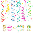 streamers and confetti