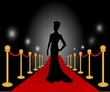 Woman Posing on the Red Carpet