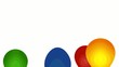 viele bunte Luftballons