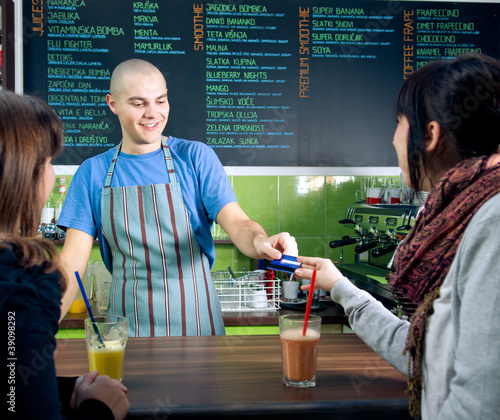 Photo: Paying with credit card Paying with credit card