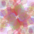 Retro multicolored pastel flowers background