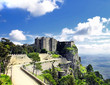 Castello di Venere sul Monte Erice, Sicilia, Italia.