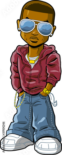 Illustration: urban hiphop rapper urban hiphop rapper