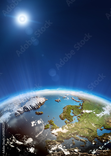 Illustration: Europe from space Europe from space