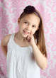 Cute young girl smiling
