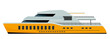 luxury yacht illustration