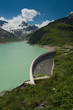 Kaprun Dam, lake and Alps