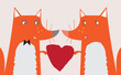Fox Valentine Heart