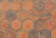 The hexagonal tiles