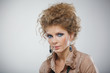 Photo: Closeup portrait of beautiful girl with makeup Closeup portrait of beautiful girl with makeup