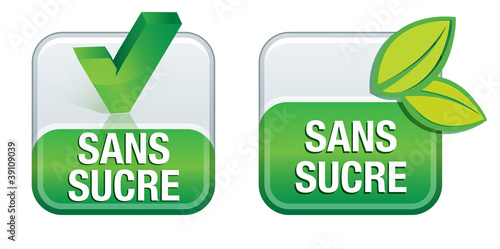 Illustration: produit sans sucre produit sans sucre