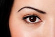 Eyebrow and eye