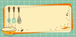 Frame with Kitchen utensil in Retro-Styled