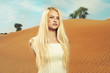 Woman and desert. UAE