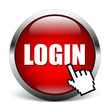 Vektor: LOGIN - red icon LOGIN - red icon