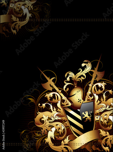 Vector: coat of arms background coat of arms background