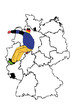 Vector: snowboarder german snowboarder german