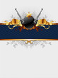 ornate frame with guns ornate frame with guns