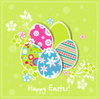 Template Easter greeting card, vector Template Easter greeting card, vector