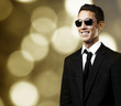 business man smiling