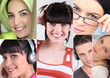 Young people smiling