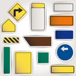 Vector: Vector. Blank road signs Vector. Blank road signs