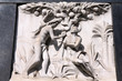 Adam and Eve - bas relief sculpture on a grave Adam and Eve - bas relief sculpture on a grave