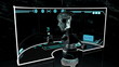 Futuristic Robot Accessing Touchscreen Technology