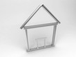 simbolo icona casa 3d classificazione energetica alluminio