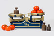 Tomatoes on an old scale
