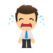 funny cartoon office worker