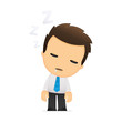 funny cartoon office worker