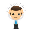 Vetor: funny cartoon office worker funny cartoon office worker