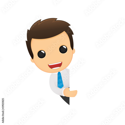 Vector: funny cartoon office worker funny cartoon office worker