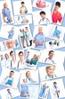 Medical doctors group Collage.