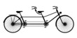 Retro tandem bicycle Retro tandem bicycle