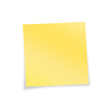 Notizzettel gelb leer