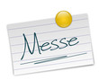 Notizzettel Messe