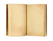 ancient open book with blank pages