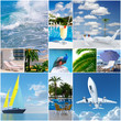 Bright days of a holiday and vacations on a seashore Bright days of a holiday and vacations on a seashore