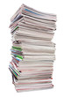 Lots of used magazines