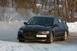 Photo: Black car on the road Black car on the road