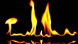 Fire blowing out, alpha channel