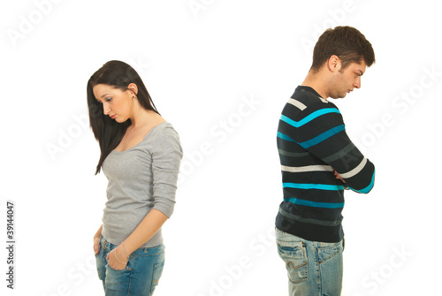 Photo: Upset couple in conflict Upset couple in conflict