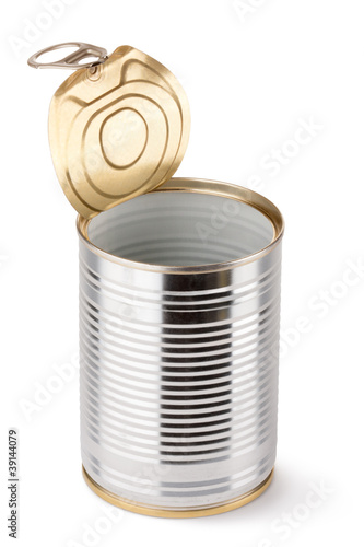 Photo: Empty opened tin Empty opened tin