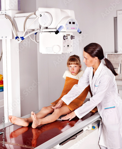 Photo: Child with doctor radiologist. Child with doctor radiologist.
