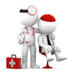 Doctor and patient. Isolated on white Doctor and patient. Isolated on white