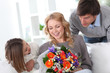 Mother's day celebration in family