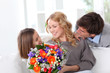 Mother's day celebration in family